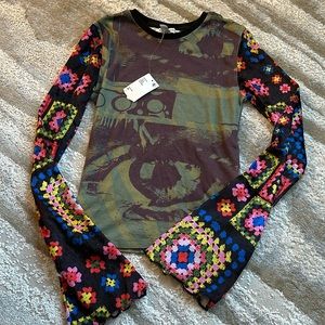 NWT Urban Outfitters Multi Color XS Top